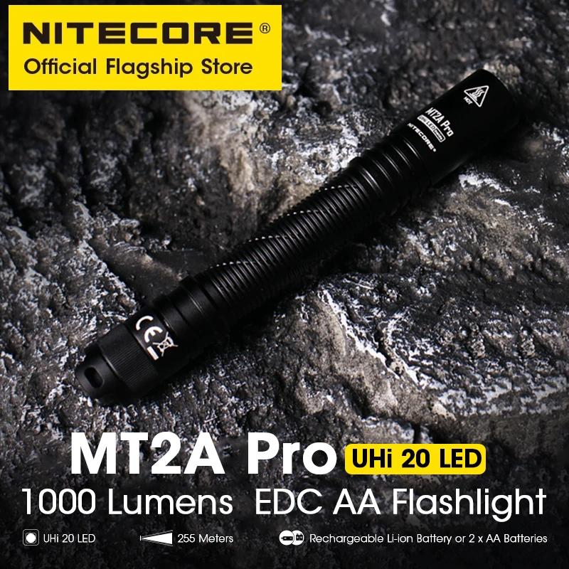NITECORE MT2A Pro EDC  , 1000  AA ġ, UHi 20 LED , NL1416R USB-C  14100 Ƭ ̿ ͸
